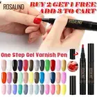 ROSALIND 3 In 1 Gel Nail Polish Hybrid One Step Pen Colours UV Gel Soak Off AU