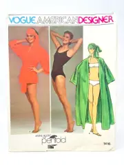 Vogue Pattern #1416, Anne Klein for Penfold Swimsuits & Cover, Sz 14 Uncut