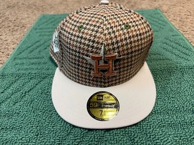 Houston Astros Houndstooth New Era 59Fifty Size 7 1/4 Baseball Hat