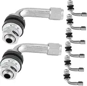 Mikinona Tire Valve Stem Extensions Kit 8pcs Wheel Tire Valves Stems Extension for Easy Inflation Deflation