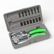 Hand Squeeze Metal Steel Hole Power Puncher Punching Punch Tool Kit