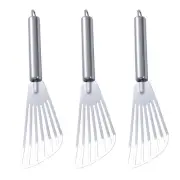 3 Pcs Stainless Steel Frying Spatula Cooking Spatulas Fish Turner