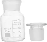 DINHEAROM Glass Laboratory Bottle Leakproof Design for Chemical Storage Solid Base for Stability for Chemistry and Applications High Borosilicate
