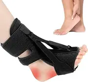 Plantar Fascia Splint - Breathable Plantar Fascia Night Splint Sock for Women & Men | 3 Adjustable Straps Relief Brace for Plantar, Achilles Tendonitis, and Foot Drop Shwing