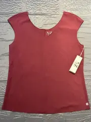 Nic + Zoe FLEXFIT CAP SLEEVE TOP Large NWT