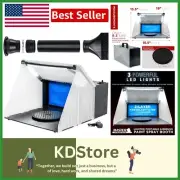 Compact Airbrush Painting Booth with Turntable - Ideal for Artists & Crafters