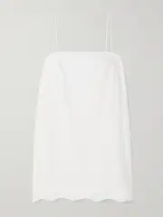 [Matteau] Matteau - Broderie Anglaise Organic Cotton Mini Dress - White - 3 3 White