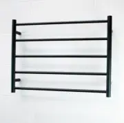 Radiant 5 Bar Heated Towel Ladder Rails Electric Clothes Warmer Holder Rack