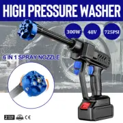 Car Washer Gun Cordless High Pressure Washer Portable Cleaner Tool Kit 24000MAH