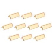32Pcs Pinch Crimp Ends, 21mm Cord End Clasps Ribbon Crimp Ends, Gold