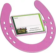 Stubbs Horseshoe Nameplate (UK Size: One Size) (Pink)