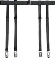 [IMOMOTO] Black Womens Suspender Garter Belt for Thigh High Socks Stockings Boots Plus Size