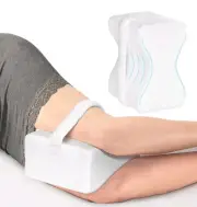 Knee Pillow for Side Sleepers, Memory Foam Wedge Contour, Leg Pillows for...