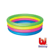 在飛比找PChome24h購物優惠-【愛而富L&R】Bestway。直徑157cm彩虹四環充氣水