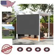 8'x16' Dark Grey Shade Cloth - 95% UV Protection for Outdoor Comfort