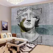 Gypsum Goddess Image 3D Blockout Photo Print Curtain Fabric Curtains Window