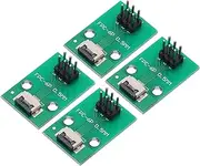 uxcell 4pcs FFC FPC Connector Board 6 Pins 0.5mm Socket to 2.54mm Double Row Male Pin Header Strip Adapter, PCB Converter Board for LCD TVs/Digital Cameras/Laptops