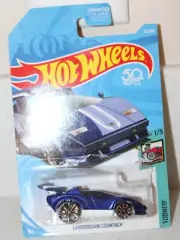 2017 HOT WHEELS LAMBORGHINI COUNTACH TOONED BLUE 82/365
