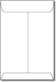Heavyweight White 6x9 Catalog Envelopes - 25 Envelopes - Gummed Open End Flap - 6" x 9" Made from Thick 28lb Bond Stock