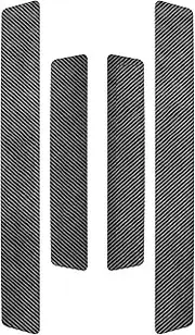 Car Door Sill Protector - Auto Anti-Collision Strip, Car Door Edge Strip | Car Door Sill Protector Black Carbon Fiber Wrap Film, Car Door Sill Kick Plate Protector Cover for Vehicle Truck