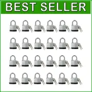 Corrosion-Resistant Keyed Alike Padlock Set - 24 Locks and 48 Keys Included
