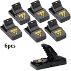 Reusable Small Rat Traps Automatic Mousetrap 6pcs Mouse Pest Killer Plastic Trap