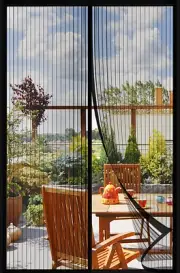 Mesh Screen Door with Magnetic Closure-Keeps Bugs Out, Works With Sliding Doors