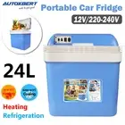 24L Mini Portable Fridge Freezer Cooler Warmer Home Car Travel Camping 12V/240V