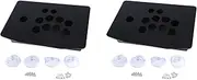 2X Arcade Joystick Acrylic Panel Case for Arcade Game Machine DIY Can Be Installed Joystick Button for Retro Video Game