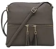 [Amaze] Medium Crossbody Bag for Women | Shoulder Handbags for Women with Multiple Compartments | PU Leather