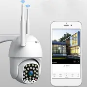 Bakeey 23 LED 2MP 1080P Smart Dome Speed Camera Two-way Audio Full Color Night Vision IP66 Waterproof Automatic Tracking CCTV Home Security Monitor US