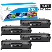 4 Pack CF280X Toner Compatible for HP 80X Laserjet Pro 400 M401dn M401n Printer