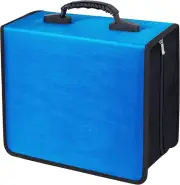 400 Capacity CD/DVD Case Wallet VCD Storage Holder Booklet Album Box Binder Blue