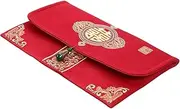 SEWACC Chinese Red Packet Bag Red Envelope Wedding Money Packet Brocade Decorative Envelope Lucky Money Bag for Wedding