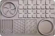 Adjacentmarket Lick Mat Snuffle Mat for Dogs Cats, Dog Licking Mat with Suction Cups, Anxiety Relief Dog Toys Feeding Mat, Slow Feeder Dog Bowl for Small Medium and Large Dogs Cats (Grey)