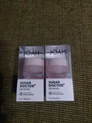 (Lot of 2) Joah Sugar Doctor Lip Scrub w/ Shea Butter 0.33oz JLTS01 PEACH SCENT
