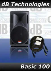 NEW!! DB Technologies Basic 100 Speaker with XLR Cables