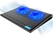TECKNET Laptop Cooling Pad, Portable Ultra-Slim Quiet Laptop Notebook Cooler Coo