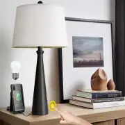 25.75" Table Lamps for Living Room, Bedside Lamp 3-Way Dimmable Touch Control, M
