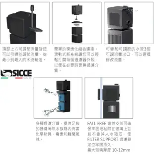 【SICCE 希捷】鯊魚PRO內置過濾器700型/沉水式水流循環(台灣公司貨原廠保固三年)