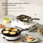 Non-Stick Egg Frying Pan Four-hole Egg Dumpling Pot Frying Pan Hamburg Bread