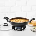 New Borosil Granito Non-Stick Kadhai with Glass Lid, with Free Post