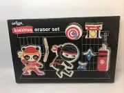 Smiggle Konichiwa eraser Rubber set New In Box- Free Delivery