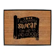 Solemnly Swear Im Up To No Good - Funny Novelty Doormat Man Cave Floor mat