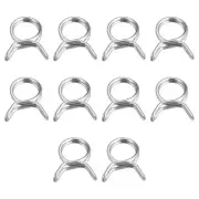 20pcs Double Wire Spring Hose Clamp 304 Stainless Steel 9mm Spring Clips