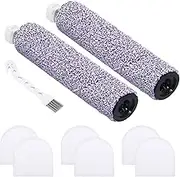 Unikstone WD201 Filter Replacement Accessories for Shark WD101, WD201 HydroVac XL 3-in-1 Vacuum Cleaner，Accessory Pack of 2 Soft Brush rolls, 6 Foam Filters, 1 Brush