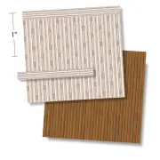 1:48 Scale Dollhouse Wallpaper - Peach Rose - 1930 Vintage