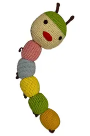 Caterpillar Crochet Rattle--EMO-E9103