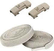[Frediuo] No Tie Elastic Shoelaces Lightweight Stretch Shoes Strings for Running Sneakers