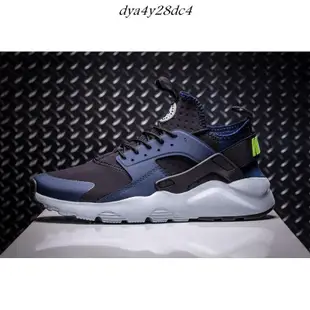 NIKE Air Huarache Run Ultra 深藍黑 皮革 武士 復古運動鞋 情侶鞋